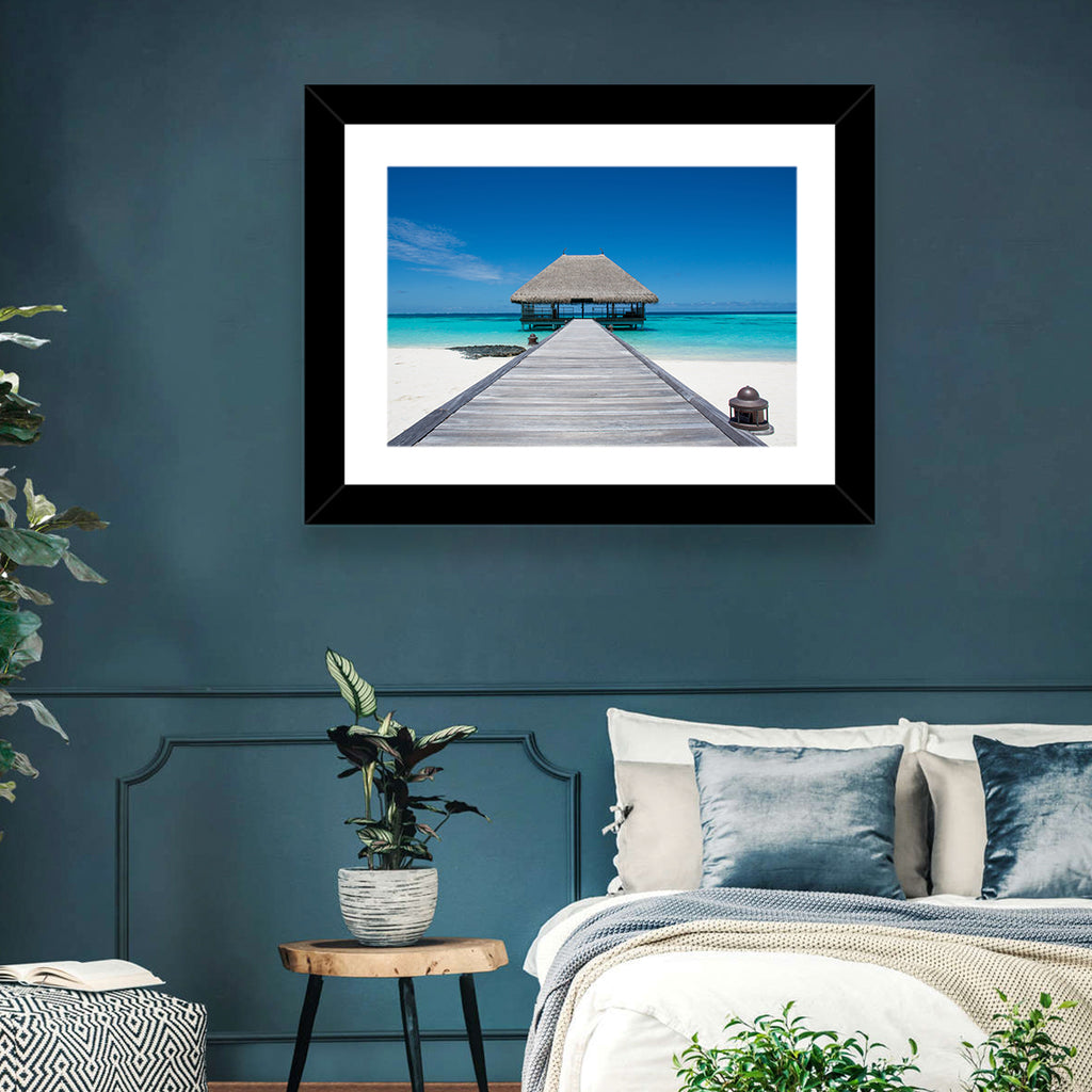 Maldives Turquoise Pier Wall Art