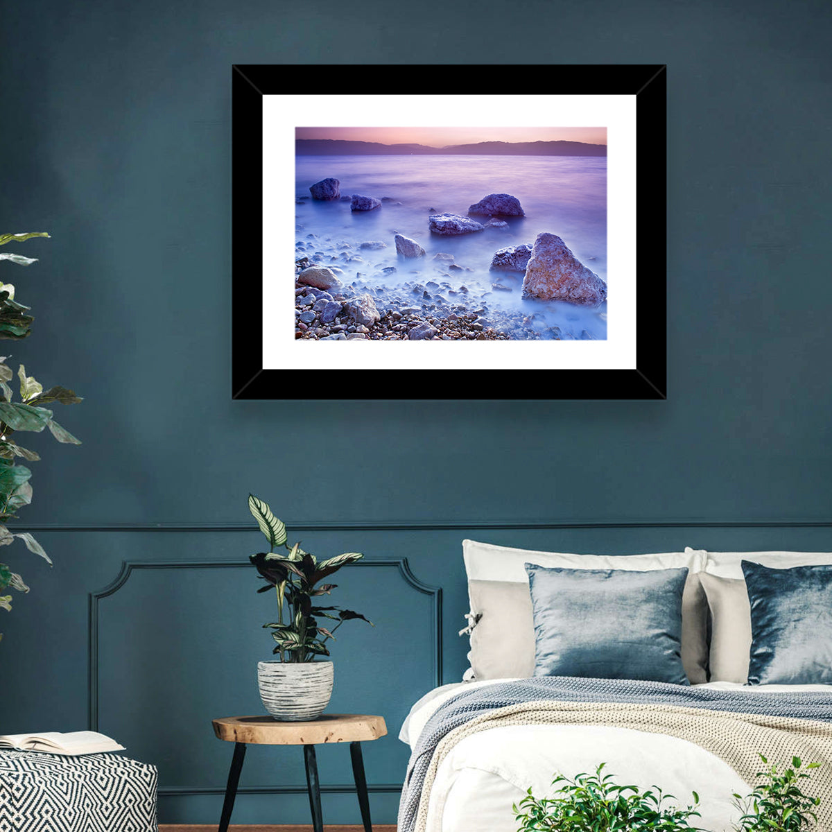 Dead Sea Salt Rocks at Dawn Wall Art