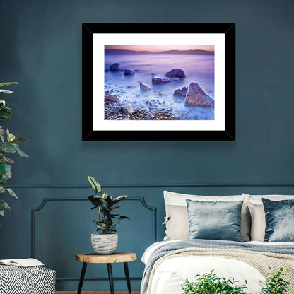 Dead Sea Salt Rocks at Dawn Wall Art
