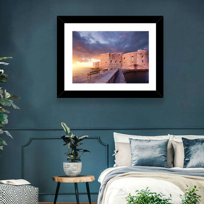 Fort Bokar at Sunset, Dubrovnik Wall Art