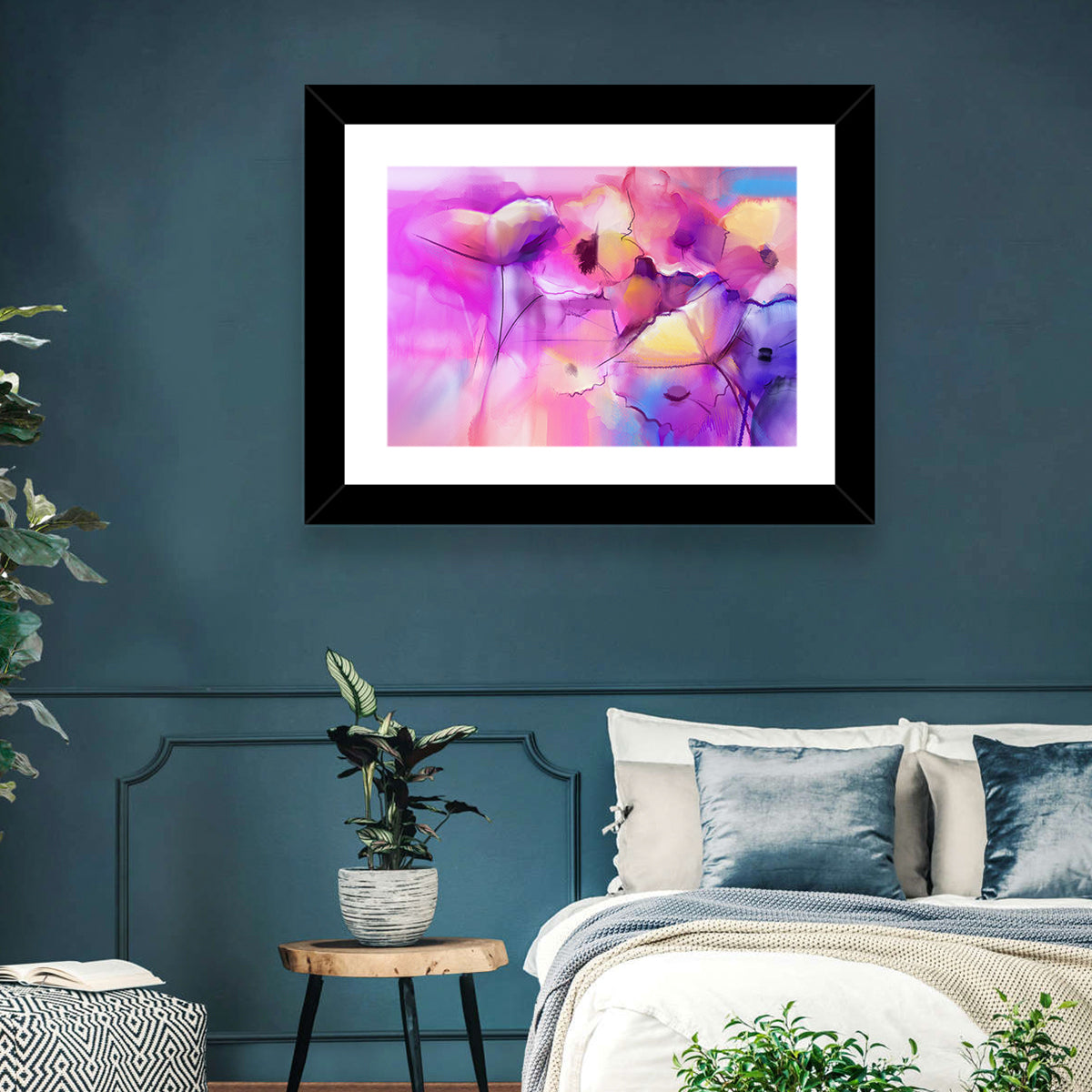 Tulip Flowers Abstract Wall Art