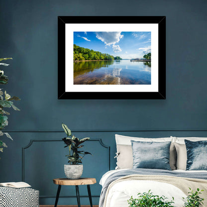 Lake Norman Dockside Reflection Wall Art