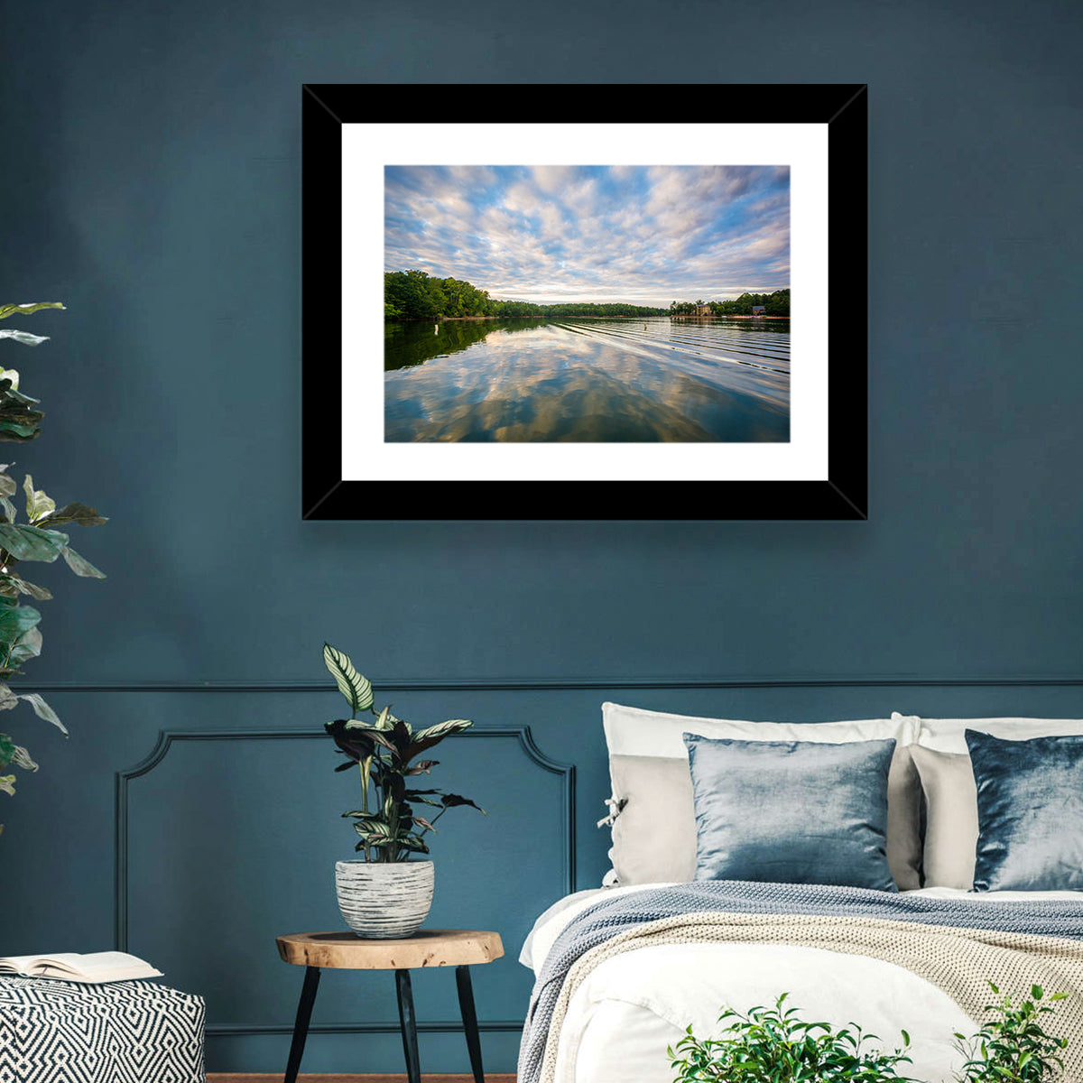 Cloudy Lake Norman Landscape Wall Art