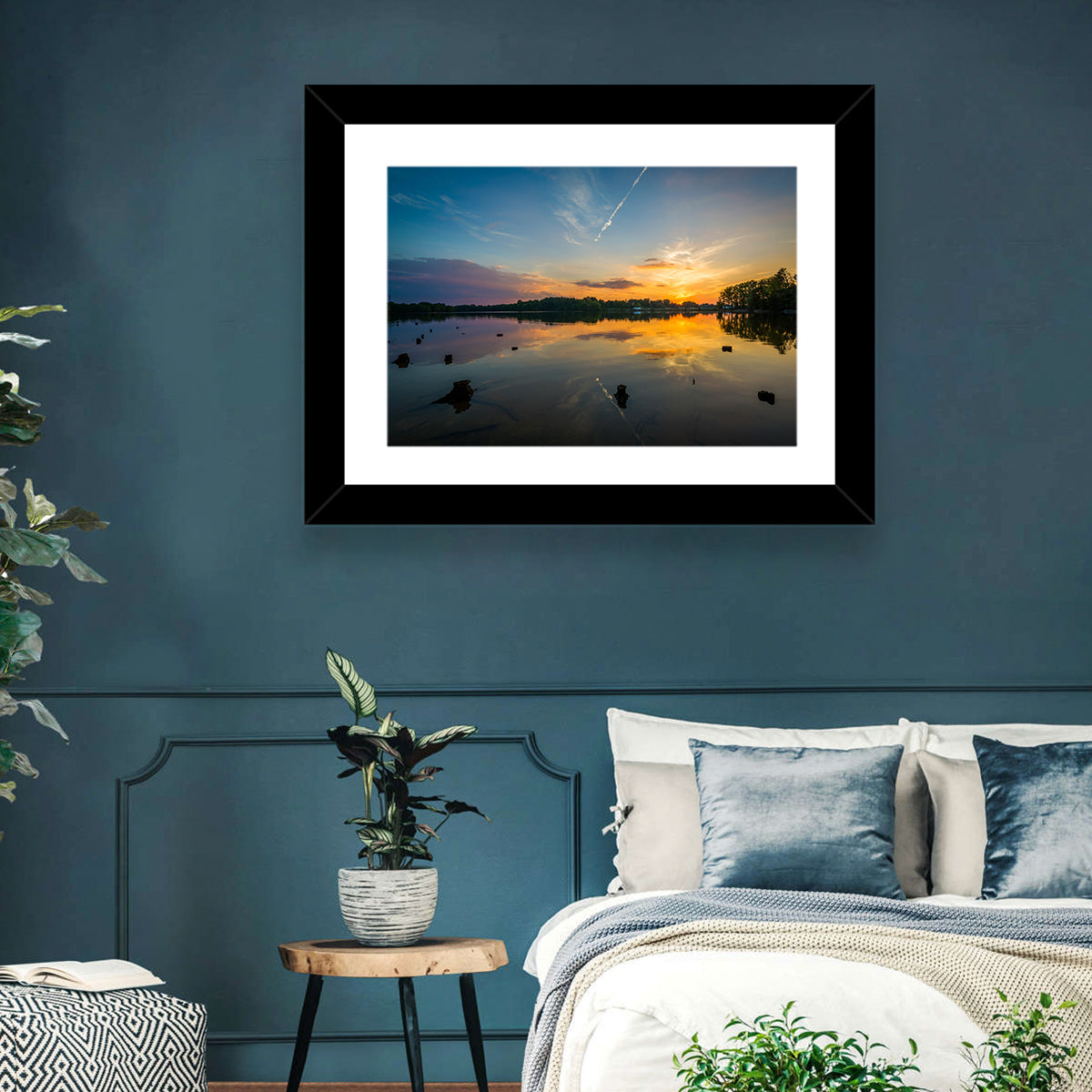 Lake Norman Sunset Reflection Wall Art
