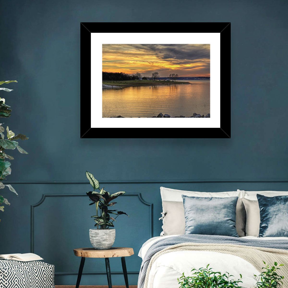 Lake Whitney Sunset Wall Art