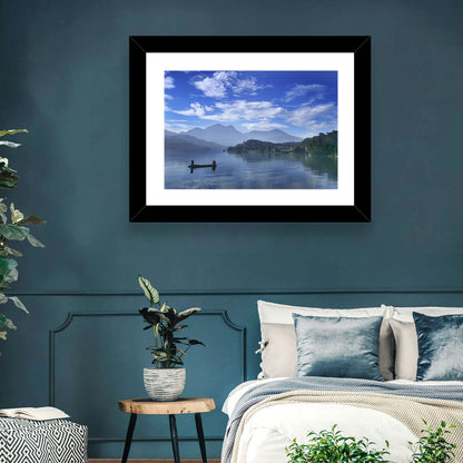 Sun Moon Lake Morning Mist Wall Art