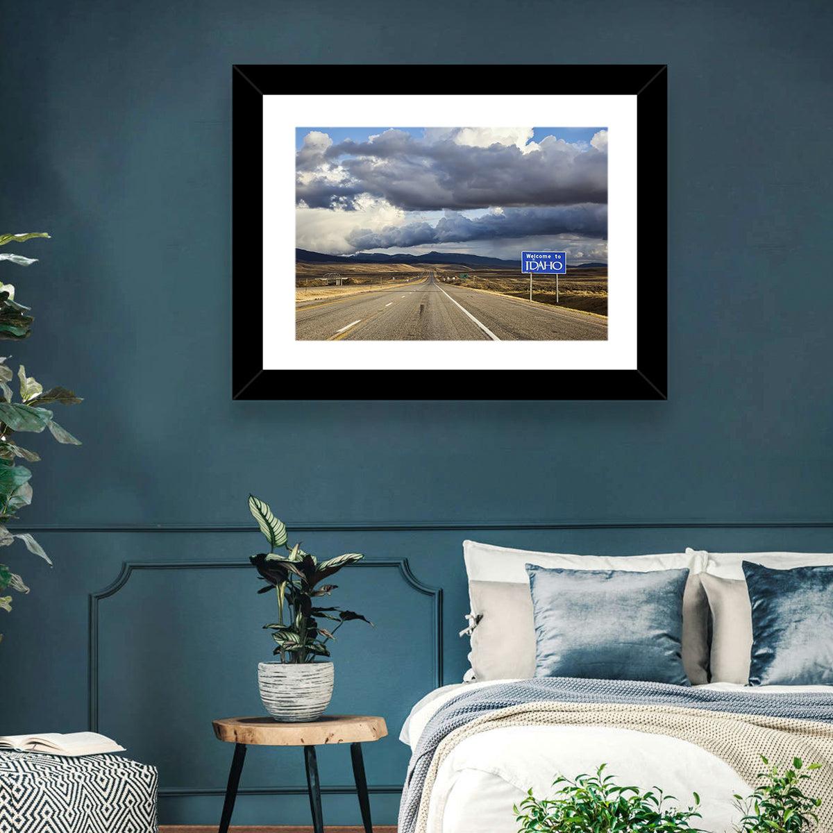 I-15 Idaho Highway Wall Art in a room, landscape