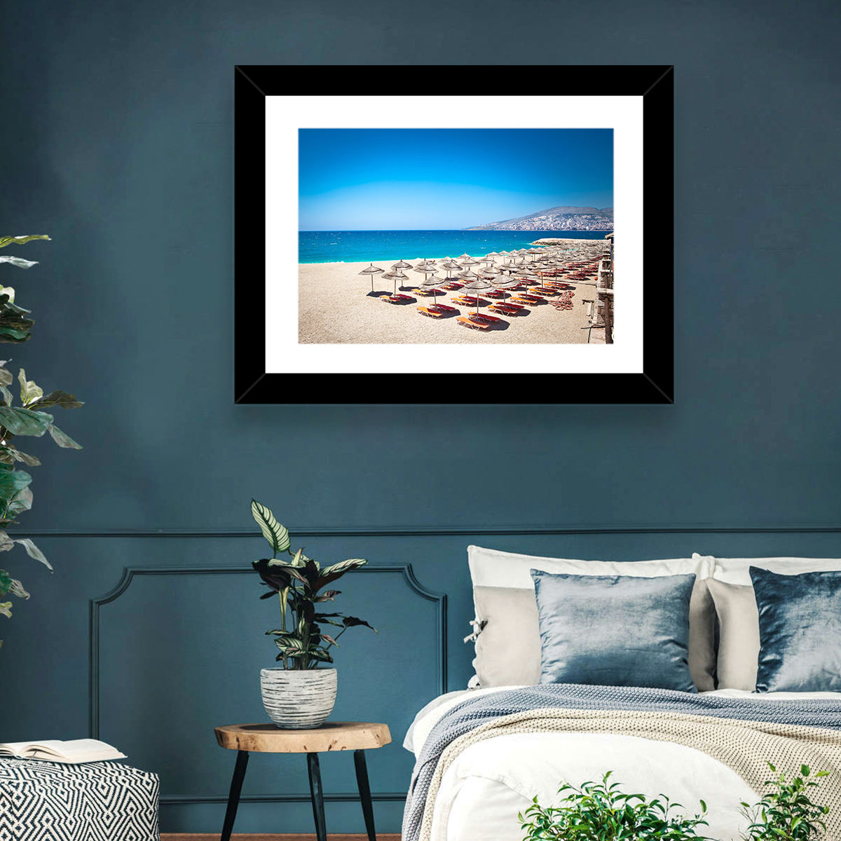 Mango Beach Umbrellas Wall Art