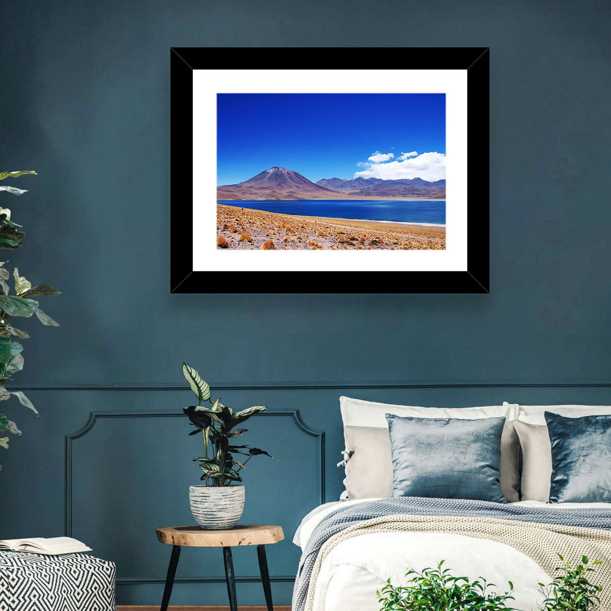 Miscanti Lagoon and Miñiques Volcano Wall Art