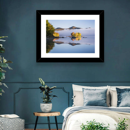 Autumn Morning at Chittenden Lake, Vermont Wall Art