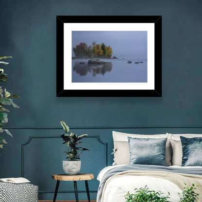 Morning Mist Over Chittenden Lake Wall Art
