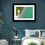 Auckland Coastal Highway Aerial View Wall Art