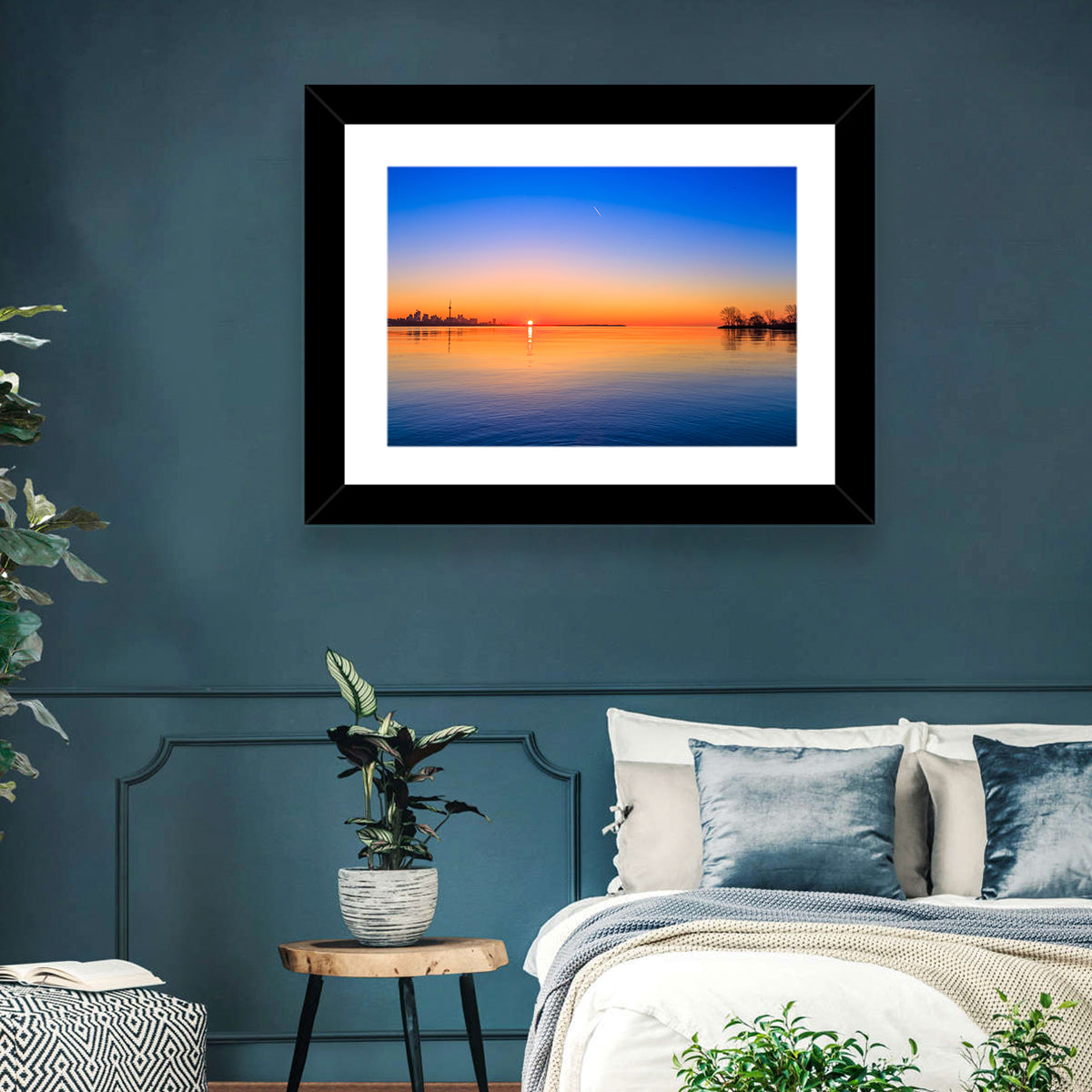Toronto Sunset Over Lake Ontario Wall Art