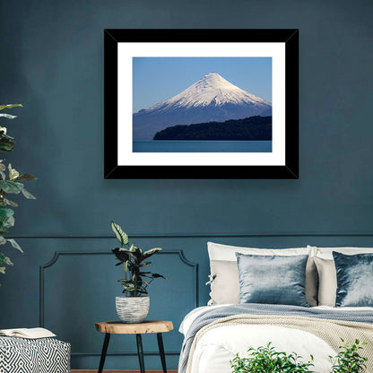 Snow-capped Osorno Volcano Over Lake Wall Art