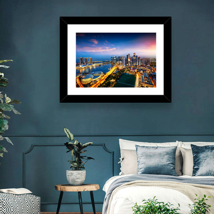Marina Bay Twilight Singapore Wall Art