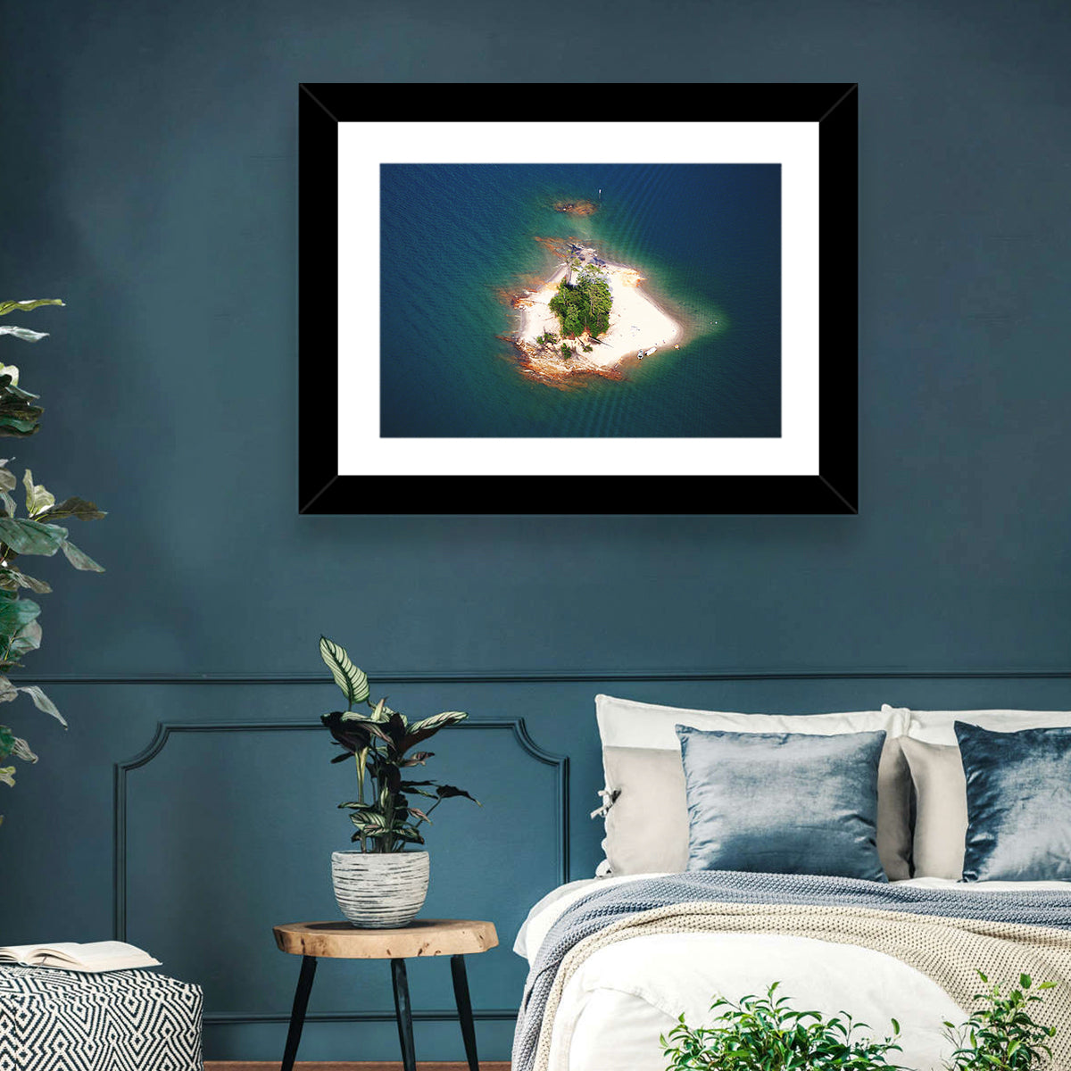 Lake Lanier Island Aerial View Wall Art