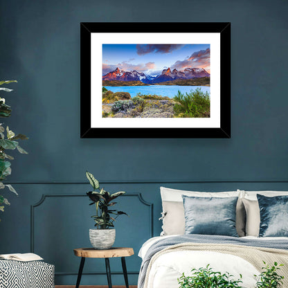 Lake Pehoe at Dawn Wall Art