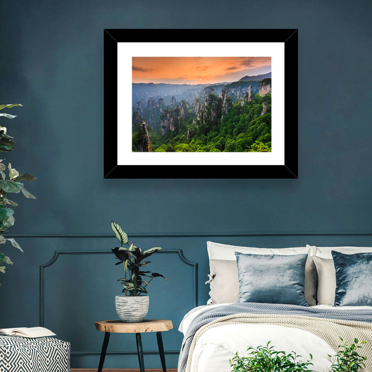 Zhangjiajie Forest at Sunset Wall Art