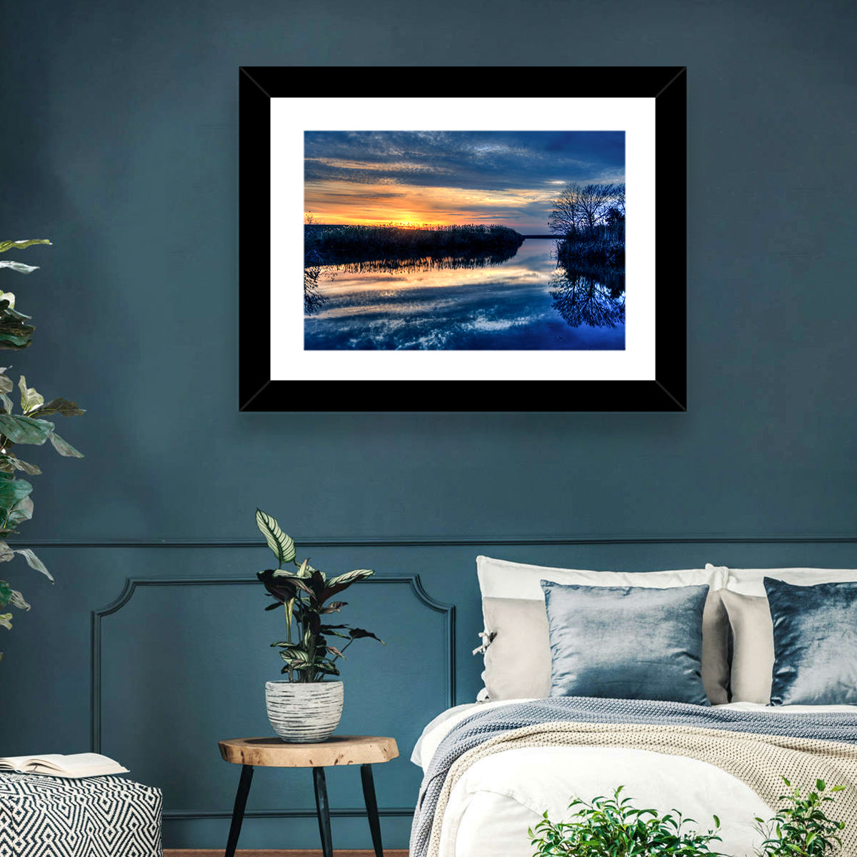 Louisiana Bayou Sunset Wall Art