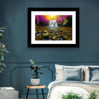 Phu Soi Dao Waterfall at Dusk Wall Art