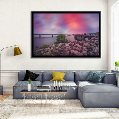 Amelia Island Sunset Bridge Wall Art