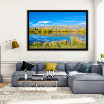 Ruataniwha Autumn Reflection Wall Art