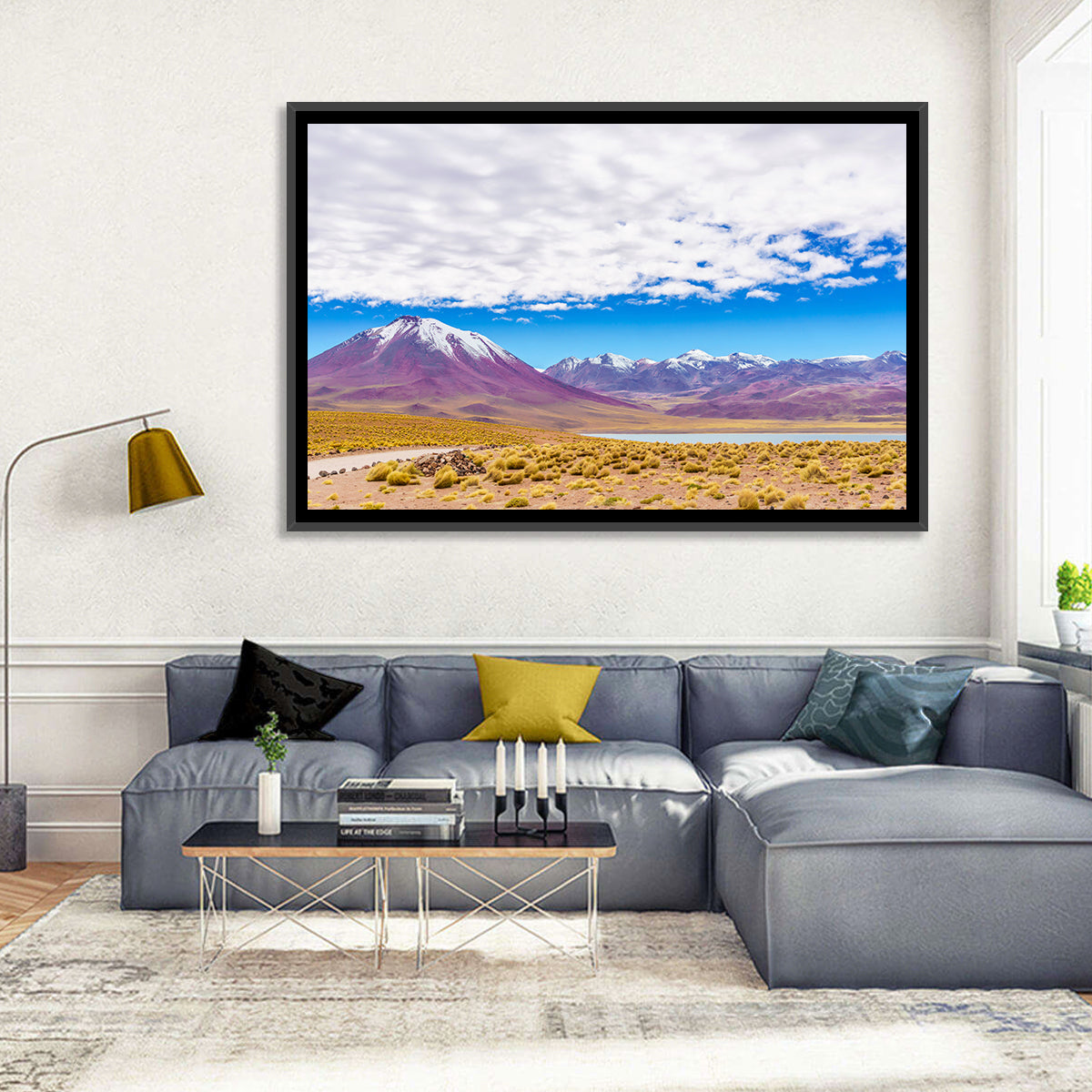 Lascar Snow-capped Volcano Wall Art
