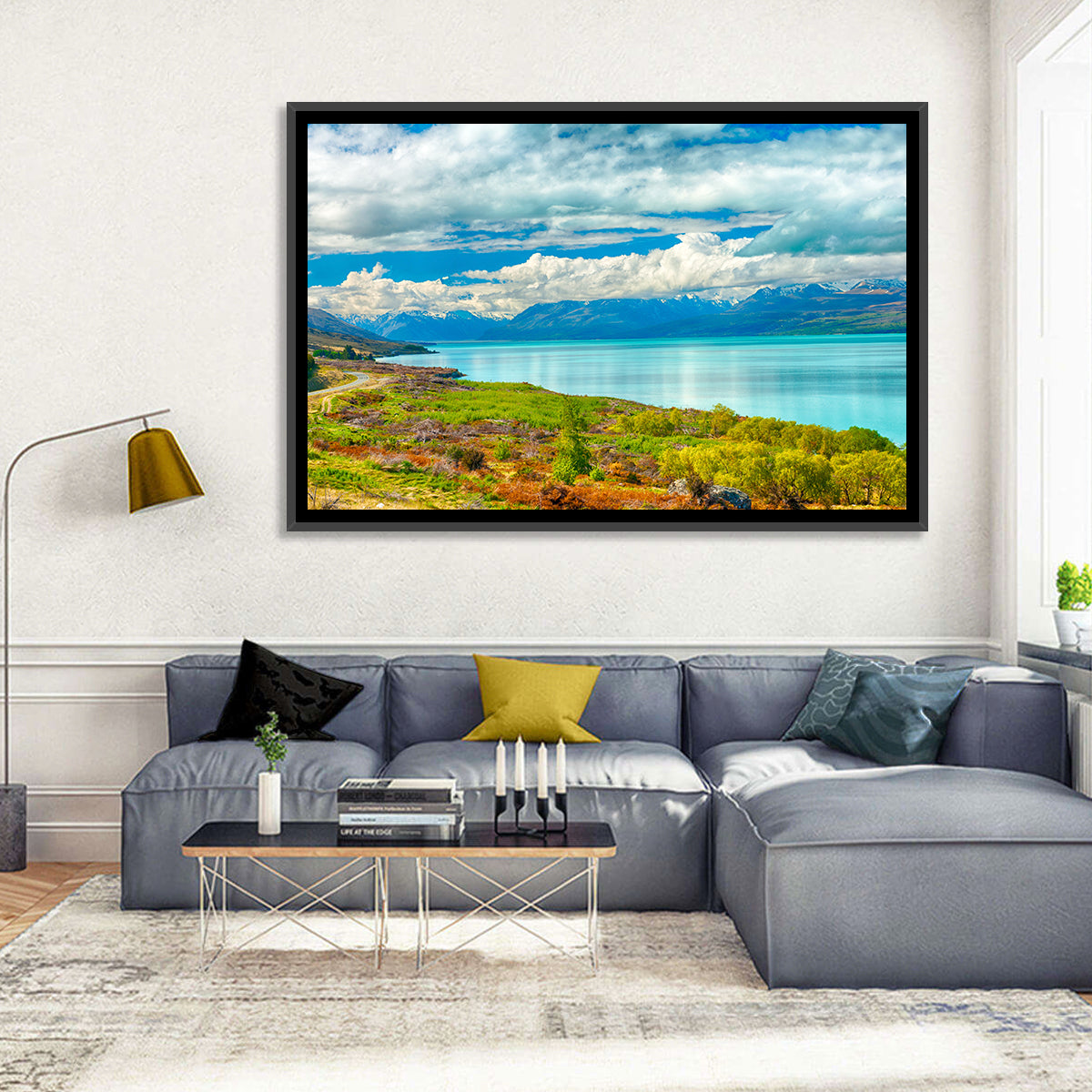 Mount Cook from Lake Pukaki Wall Art