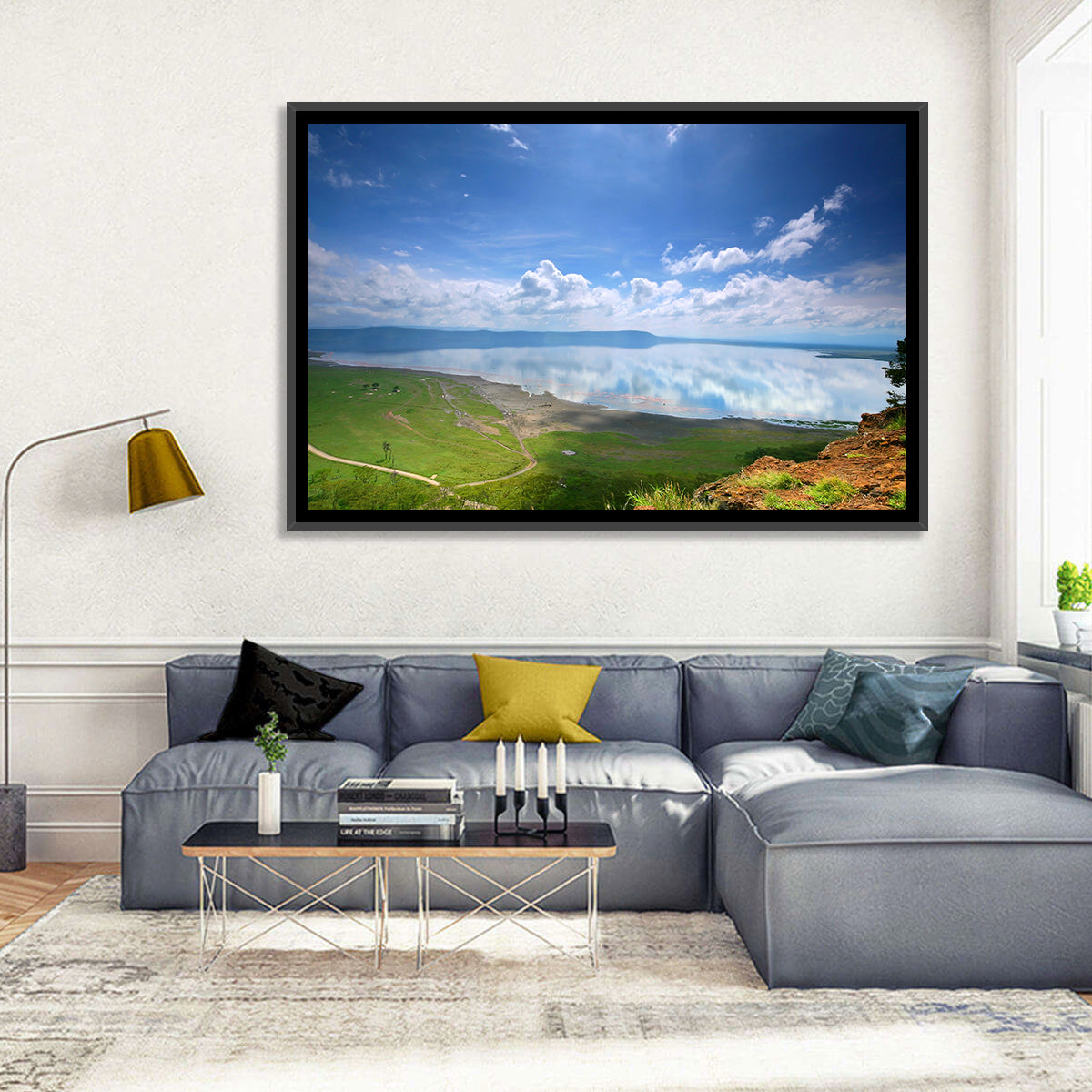 Lake Nakuru Cliffside Reflection Wall Art