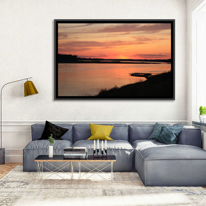Missouri River Sunset at Dusk Wall Art