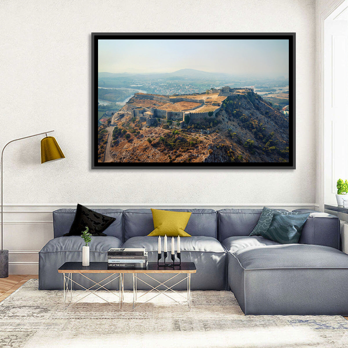 Rozafa Castle Aerial View Wall Art