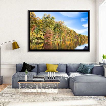 Lake Surprise Autumn Reflection Wall Art
