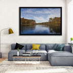 Seneca Lake Autumn Reflection Wall Art