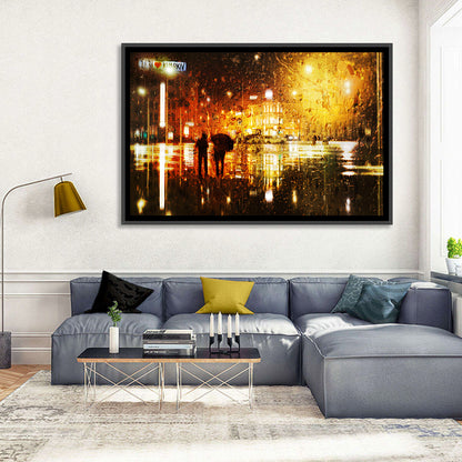 Rainy Night in Kharkiv Wall Art