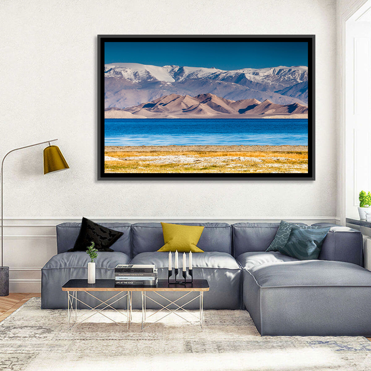 Karakul Lake Pamir Range Wall Art in a room, landscape