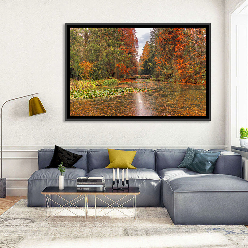Simeria Arboretum Autumn Lake Wall Art