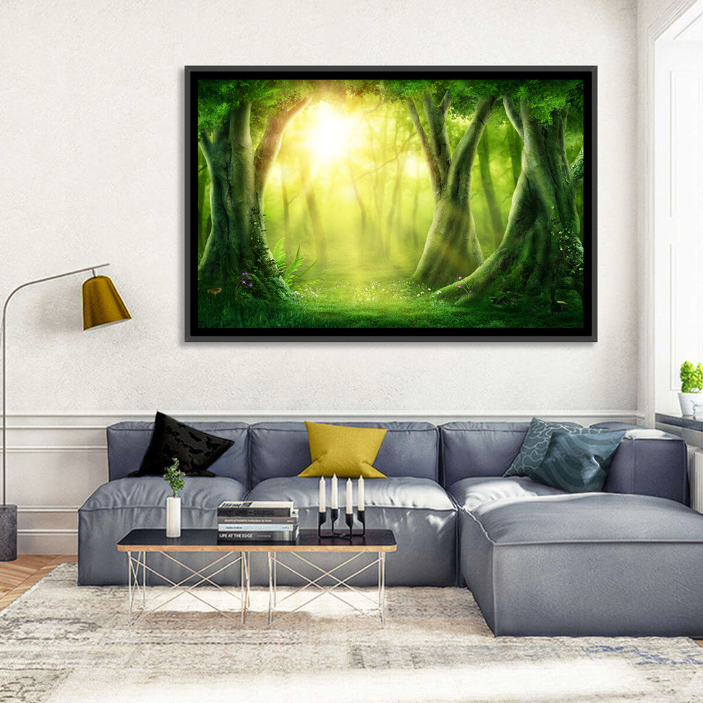 Enchanted Forest at Sunrise Wall Art