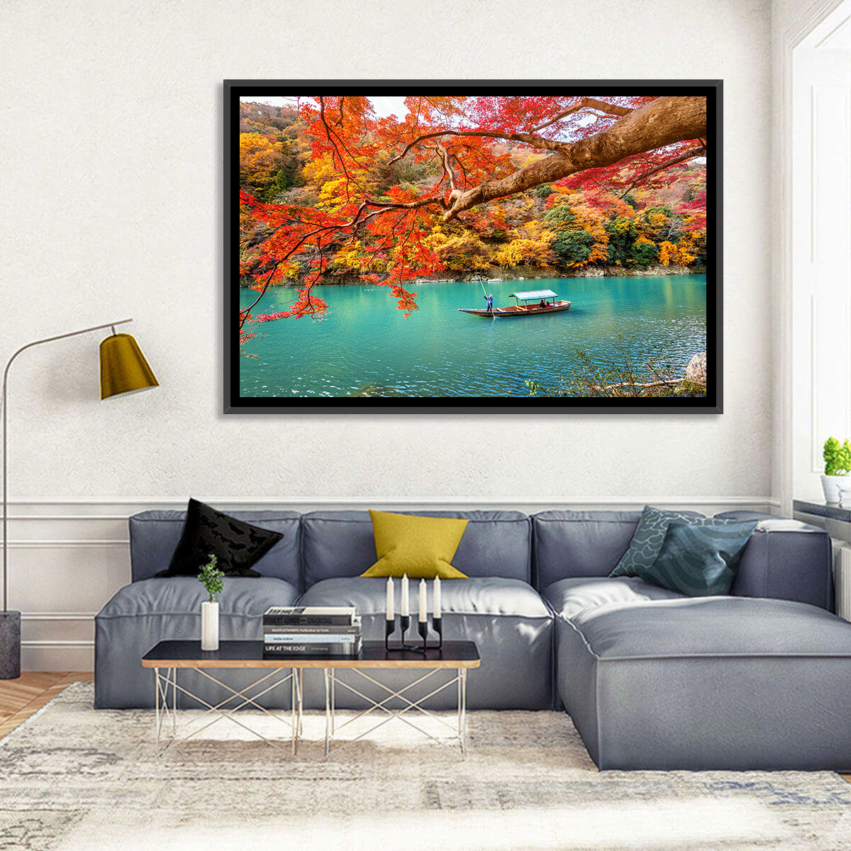Hozugawa River, Kyoto Wall Art in a room, landscape