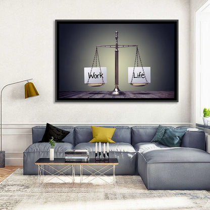 Metallic Scale: Work and Life Wall Art