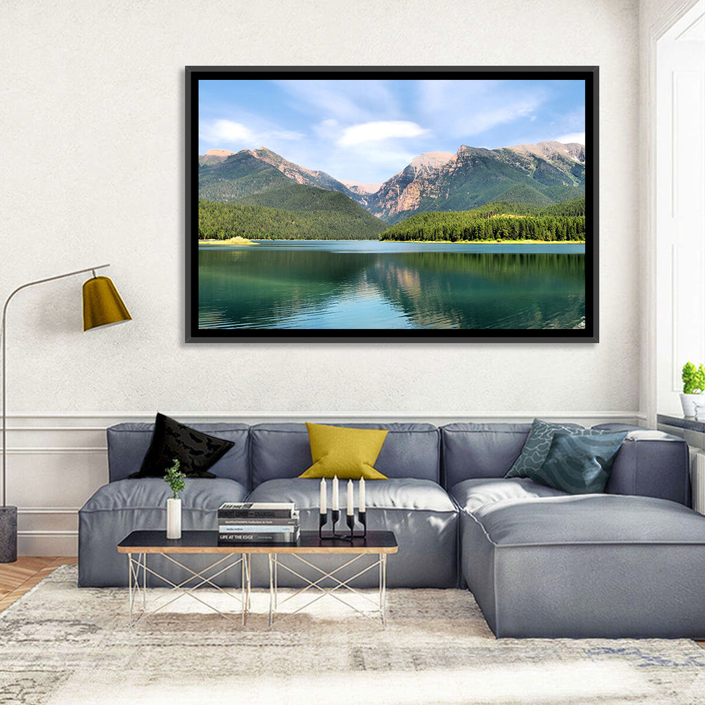 Mission Mountain Lake Reflection Wall Art