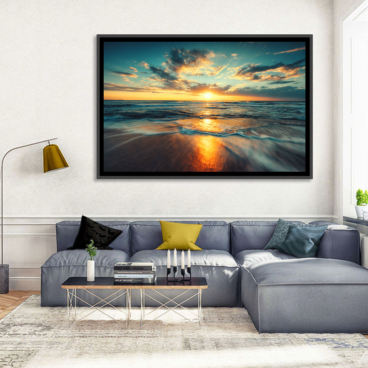 Cloudscape Over Beach Wall Art