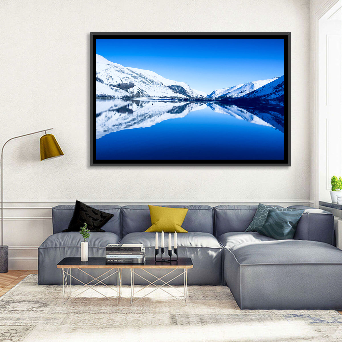 Tal Y Llyn Winter Reflection Wall Art