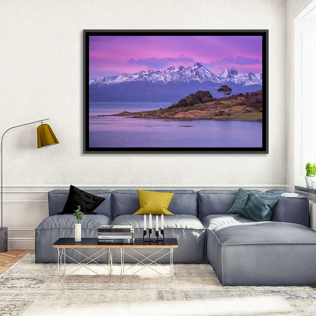 Beagle Channel Purple Dawn Wall Art