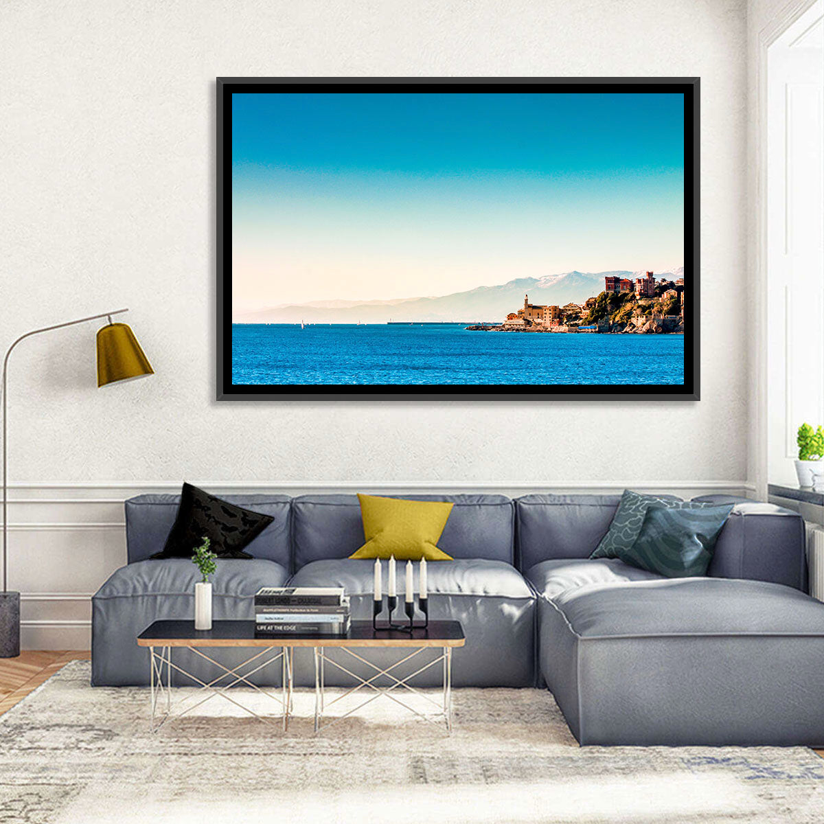 Genoa Coastal Seascape Wall Art