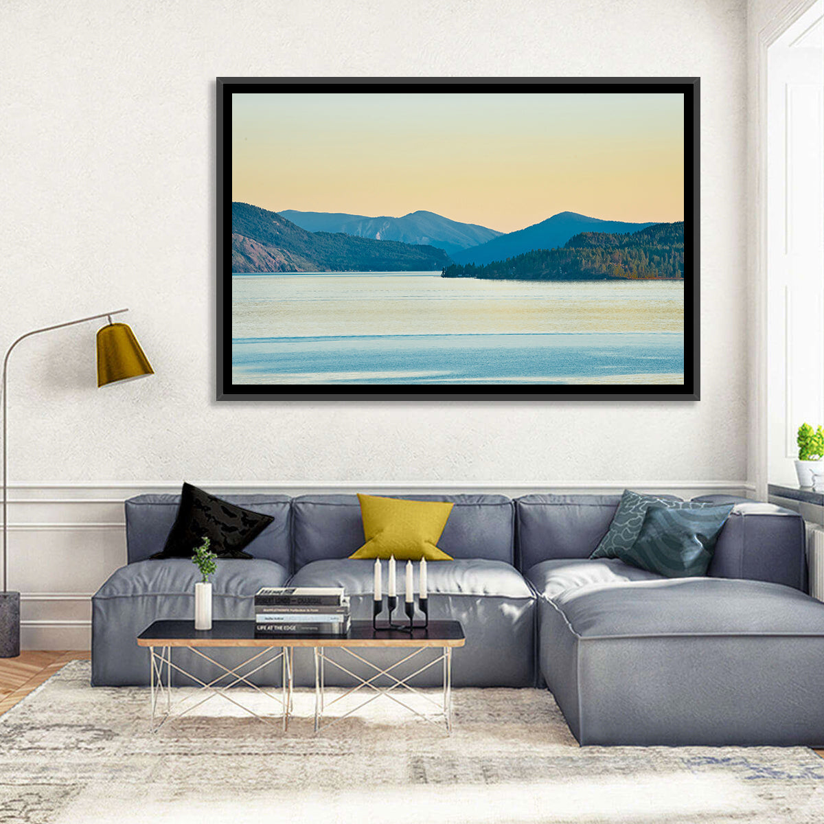 Lake Pend Oreille at Golden Hour Wall Art