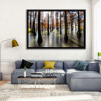 Autumn Flooded Cypress Forest Wall Art