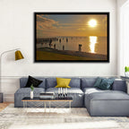Lake Okeechobee Sunset Pier Wall Art