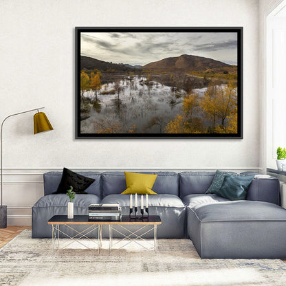 Lake Hodges Autumn Reflection Wall Art