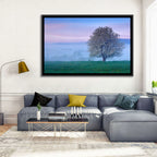Misty Sumava Mountain Tree Wall Art