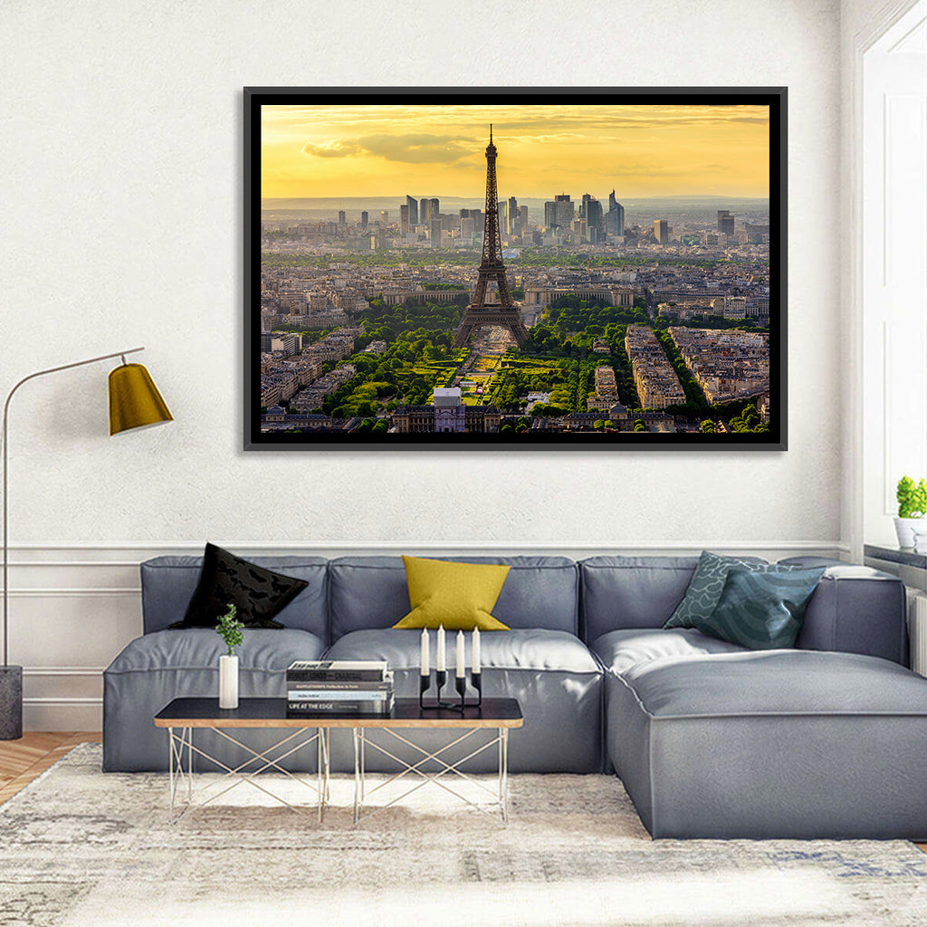 Eiffel Tower at Golden Hour Wall Art